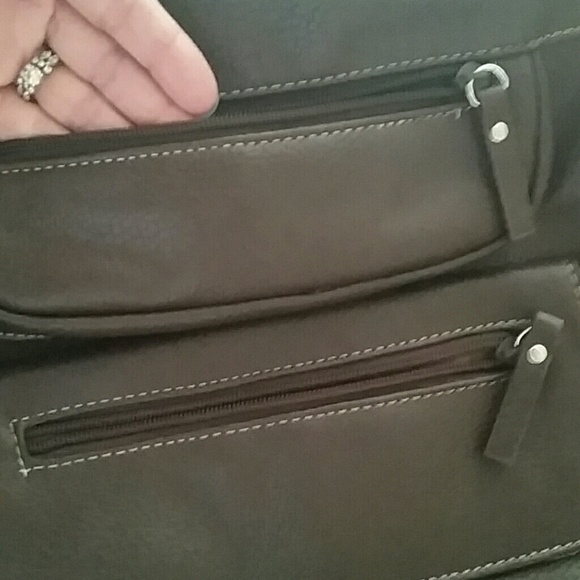 New Brown Crossbody purse, MultiSac - Picture 7 of 8